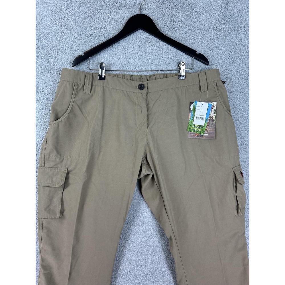 Gamehide Pants Womens 2X Large Tan ElimiTick Insect Shield Cargo Hunting TWP New